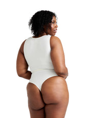 Round Neck Thong Bodysuit