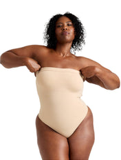 Strapless Thong Bodysuit