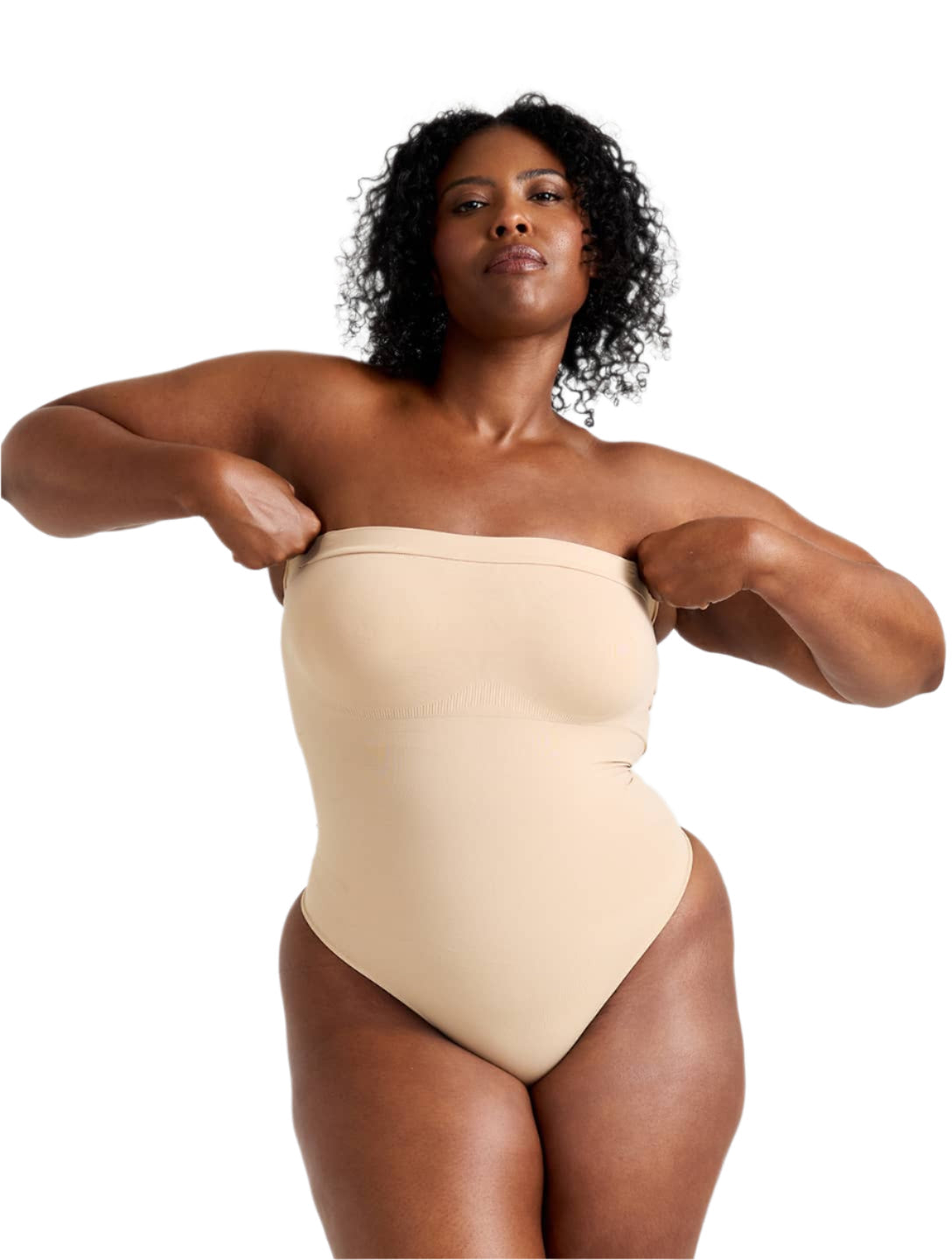 Strapless Thong Bodysuit