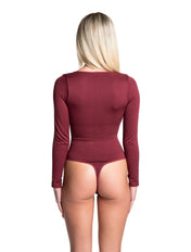 Long Sleeve Thong Bodysuit