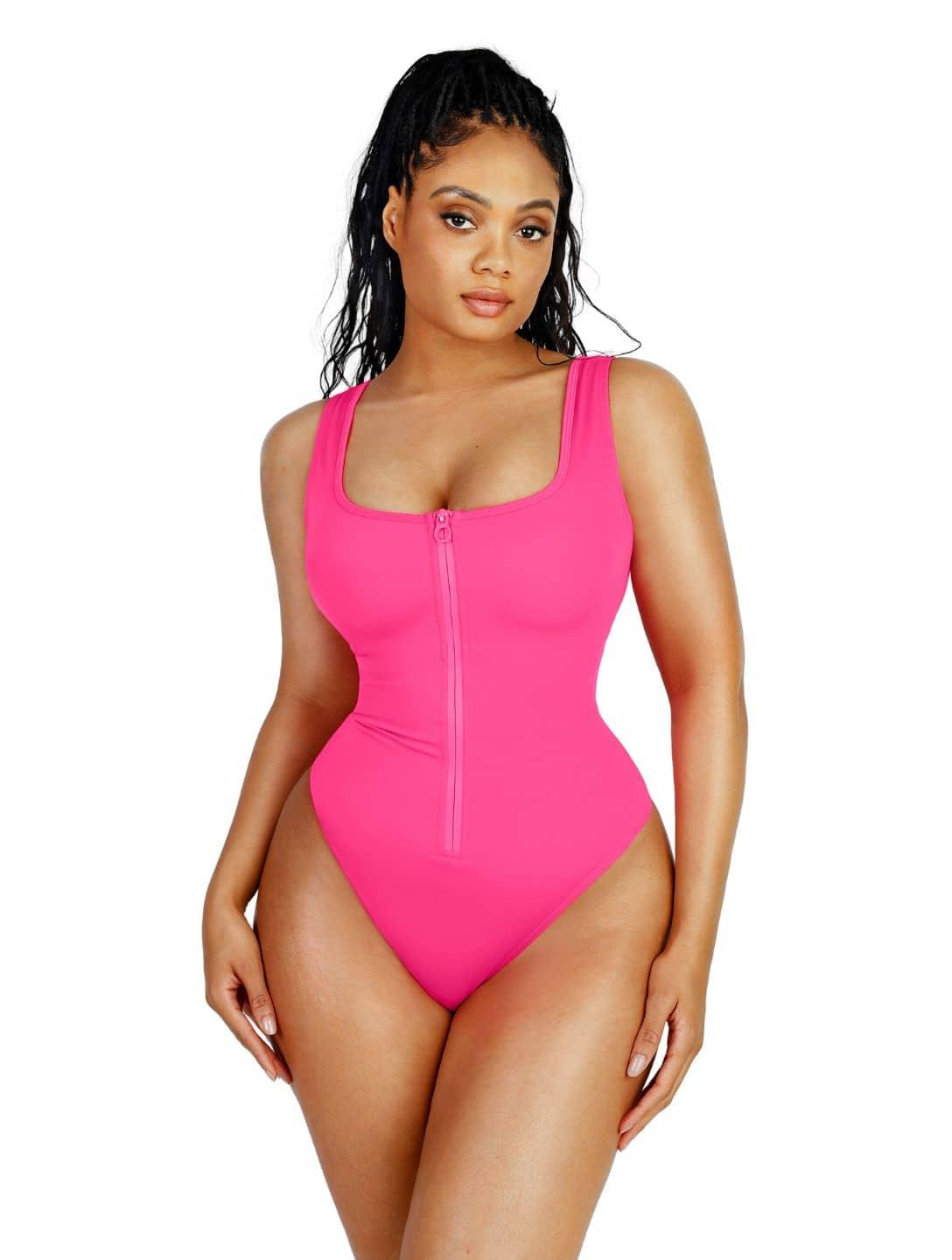 Sculpting Zip-Up Swimsuit