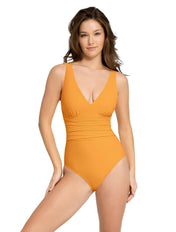Maillot de bain amincissant col en V