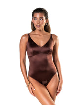 Satin Snatched Thong Bodysuit