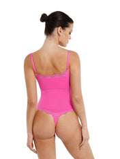 Seamless Laced Thong Bodysuit